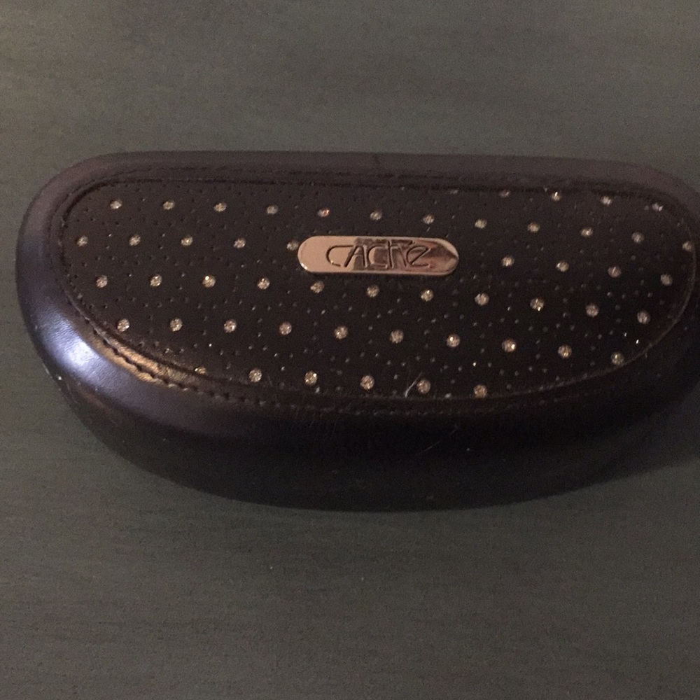 Black glasses case
